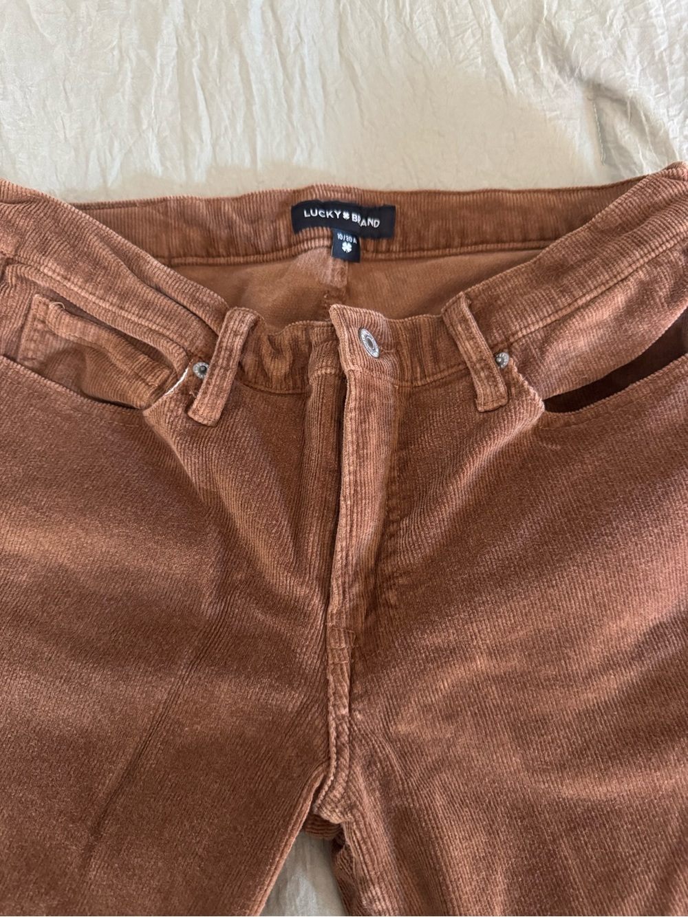 Lucky Brand Corduroy Flare Pants in Copper Brown - Picture 3 of 6